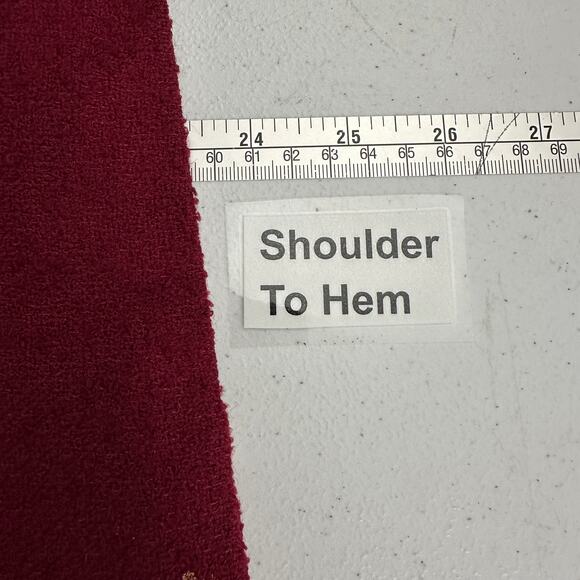 Vintage Womens Pendleton Wool Blend Jacket Size 16 Burgundy Zip Classic Timeless - Picture 7 of 8